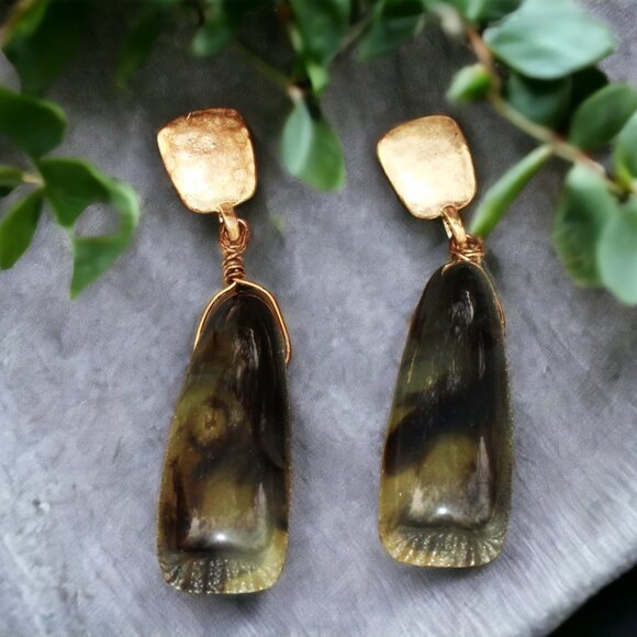 Chico's Epoxy Resin Drop Earrings - Picture 5 of 6